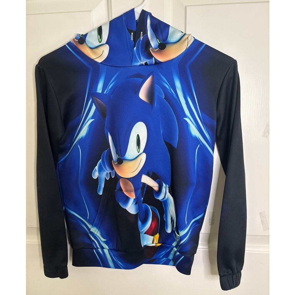 Sonic The Hedgehog Pullover Hoodie Sz S